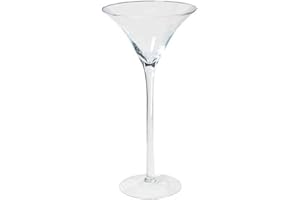 innaGLAS Verre à Martini - Verre à Cocktail Ivana sur Pied, Entonnoir - Rond, Transparent, 50cm, Ø 25,5cm - Vase Haut - Vase décoratif