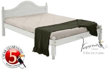 Design Vicenza Veresi Bed, Wood, Whitewash, Twin, 4 ft