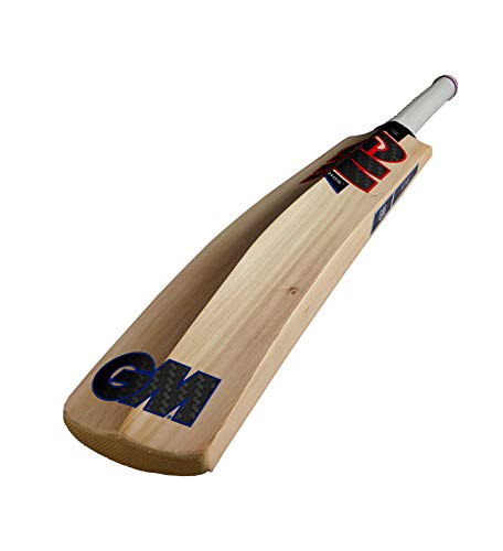 GM Cricket Mythos 202 Narrow Cricket Bat - Red/Blue/Black/White, Size 6