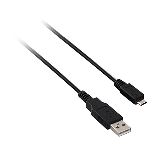 V7 microUSB Daten-/Ladekabel (USB Stecker-A auf microUSB, 1m) für Android Handys/Smartphones/Tablets , Samsung , HTC, Sony Xperia usw. Schwarz - 2
