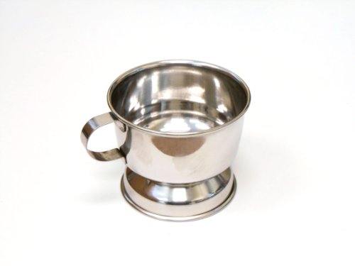 Quality Chrome Finish Shaving Bowl. For Shaving Cream / Soap