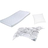 Kernhöhe: ca. 12 cm / Gesamthöhe: ca. 14 cm, Bezug abnehmbar und waschbar, Härtegrad: für Kinder und Jugendliche geeignet, Beslastbar bis 70 kg (bei einem Abstand der Leisten am Lattenrost von 3,5 bis 4 cm)