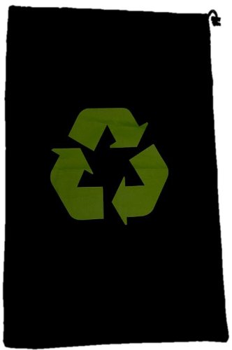 Schwarzer Recycle Wäschebeutel - ideal für unterwegs