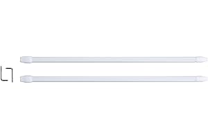 Je Cherche une Idée DI8665 - Barra de cortinas extensible de 50 cm a 80 cm de color blanco
