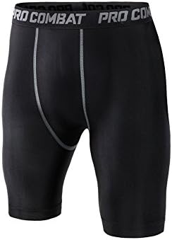 Microrange Compression Leggings Base Layer Running Short Pants Mens (Large)