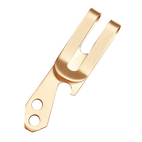 Preisvergleich Produktbild Kakiyi Messing Geldscheinklammer Visitenkarte Kreditkarte Bargeld Geldbörse Schlüsselanhänger Flaschenöffner Schraubenzieher-Werkzeug