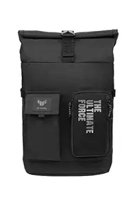 ASUS TUF Gaming VP4700 43.18 cm Backpack (Black), with Roll-Up Design, Reflective Logo, Suitable for up to 43.18 cm Laptop