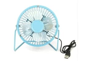 ELAELA Ventilador de Mesa USB - Mini Ventilador silencioso y Regulable - Ventilador portátil para el Calor en la Oficina o en casa.