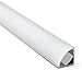 Produktbild lineteckled® – e12.002.01 a Kit von 5-Profile in Aluminium eloxiert eckig mit Abdeckung Matt aus Plexiglas-1 Meter für LED Streifen Starre sowohl die Klebekraft – Stange Hartschale 1 m Winkel für LED Strip für Küche, Schrank, Schrank, Schreibtisch, Unterbauleuchte, Schubladen, Lichter versenkbare für Gipskarton, Schaufenster etc. – inkl. Korken für Enden und Deckel aus Plexiglas.