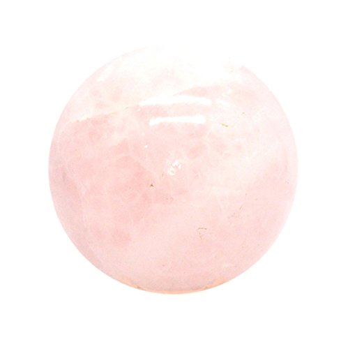 SHIVANSH CREATIONSNatural Polished Real Crystals and Healing Stones, Gemstones and Crystals for Beginners, Chakra Stones and Crystals Sphere Ball (Rose Quartz, 50 to 60mm)