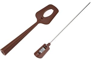 YUMILI Termometro da cucina, termometro digitale portatile, per salsa di sciroppo di cioccolato, termometro digitale LCD con sonda lunga