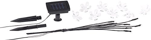 Lunartec Solar-LED-Lichterbaum mit 8 Blüten und Erdspieß, multicolor, 50 cm - 5