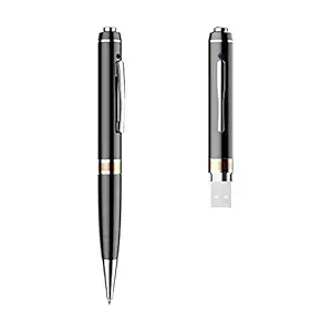 ISH Spy Pen Camera with Inbuilt 32 GB Memory, Audio and Video 720p HD Recording for Home/Office/Meeting Security Hidden Spy Cam Portable Pen Device - Light Vision