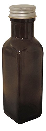 Viva-Haushaltswaren – 6x Ölflasche 100ml, grün-braune Glasflasche mit Schraubverschluss zum selbst abfüllenfüllen, inkl. 6 Etiketten zum Beschriften - 4