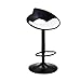 Produktbild GY Modern Barhocker Ledersessel Einfach Hohle Rückenlehne, Einstellbar Rotierender Gaslift Küche Zu Hause Frühstück Zähler Hohe Bank 3 Farben, 57-77 cm (Farbe : Black+White)