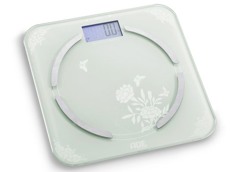 ADE BA 802 Flora Digitale Körperanalysewaage (Tragkraft 180 kg), Weiß