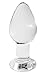Produktbild Erotoy Glas Buttplug Erotic Anal Butt Plug Prostata Massage Sex Spielzeug - Glasdildo Art. 719L BDSM mit Aufbewarungsbeutel aus Samt