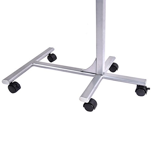 Goplus Laptoptisch höhenverstellbar Betttisch Notebooktisch Beistelltisch Pflegetisch mit Bremsen - 6