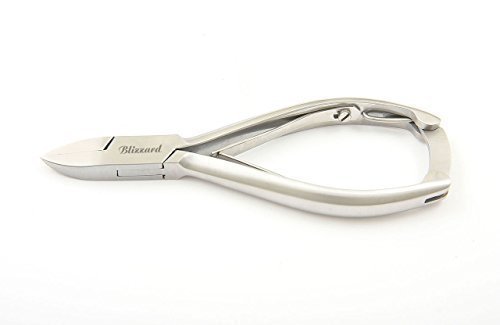 Blizzard Podiatry General Purpose Straight PETITE Toe Nail Clipper Nipper - Professional Chiropody Cutter Instrument With SMOOTH Handles - 12cm GERMAN Stainless Pedicure Plier - CE Approved Foot Care Tool With FREE Nail Dresser GIFT
