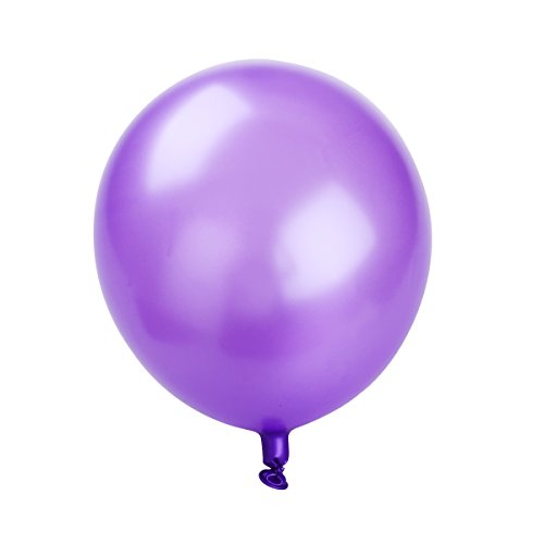 NUOLUX Ballons en latex, ballons blancs Violet de 10 pouces pour les fournitures de fête, 50pcs, 3 couleurs