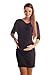 New Maternity Batwing Dress Tunic Pregnancy Clothing Size 8 10 12 14 16 18 6407 (8/10, Black)