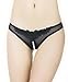Produktbild Damen Schwarz Perle Bottom Perlenstickerei G-String panty