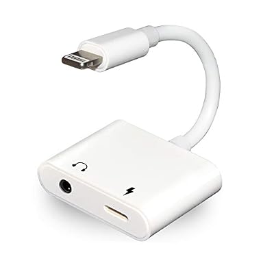 UWECAN Lightning à 3.5 mm Adaptateur Audio+Adaptateur de Chargeur pour iPhone X 10/iPhone 8/8 Plus iPhone7/7 Plus/6S/6 iPod/iPad.Connecteur de Foudre à 3,5 mm Aux Convertisseurs Aux écouteurs Jack Adaptateur Accessoires.2 in 1 écouteurs Adaptateur Cas…