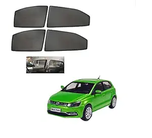 Kozdiko Premium Custom Fit Car Sun Shades Fix Curtains Non Magnetic Mesh Compatible for Volkswagen Polo Exquisite