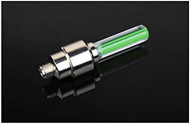 Bicycle LED Light for Mountain Bike Cycling LED Tyre Valve Caps Wheel Spoke LED Light (without Batteries) Easy to Fit, Pack of 2