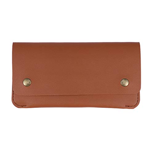 Preisvergleich Produktbild TENDYCOCO Frauen Lange Stil Brieftasche Retro Einfache Dünnschliff Schnalle Handtasche Handy Karte Paket Mode Geldbörse für Shopping Reise Gehend (Braun)