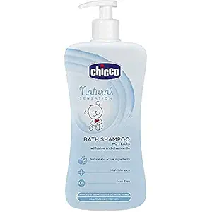 Chicco Natural Sensation Bath Shampoo No Tears, Mother?s Womb Like Care, 0m+ (500 ml)