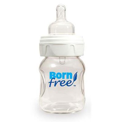 BornFree BPA Free Vented Glass Bottle 160ml - Single Pack