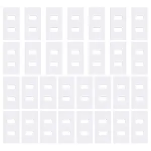 Luxiv Vertical Blind Repair Tabs 30 Sets, Clear Tabs for Repair Vertical Blind Total 60 PCS Heavy Duty Pre-Cut Vertical Blind Vane Saver