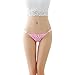 Produktbild SUCES Frauen Unterwäsche Spitze Thong Massage Versuchung Dessous Intimates Gstring Pant Verstellbare Strings für Frauen mit Spitze Ribbon Fashion G-String Panties (Pink)