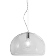 Kartell Small FL/Y Lampada da Soffitto 15 W, Cristallo, Diametro 38cm