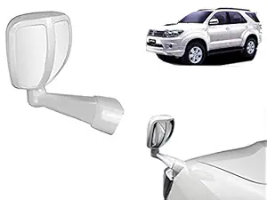 Automotive Prist Front Fender Wide Angle Mirror Bonnet Mirror (Small, White) For - Toyota Fortuner Old
