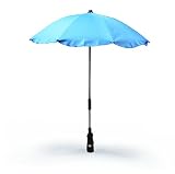 Universal Sonnenschirm Regenschirm für Kinderwagen und Sport Buggy, Babywagen Schirm mit Universal Halterung, UV-Schutz50+ Sonnensegel Sonnenschutz, zwei Farb - 4