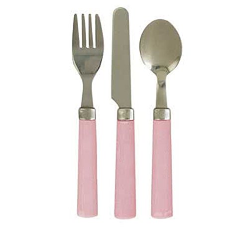 Childrens Cutlery Set 3 Piece (Pink)