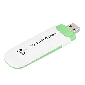 AMONIDA Practical USB WiFi Modem, Portable Convenient Plug and Play Network Card, Automotive for Laptop Mobile Phones Tablets (White)