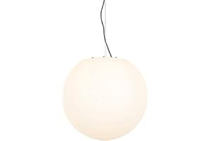 Qazqa nura - Suspension - 1 lumière - Ø 45 cm - Blanc - Moderne - éclairage extérieur