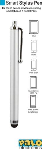 Palo Stylus Pen in Silver for most Capacitive Mobile Phone Telephone HQ Tablet Stylus Pen Apple iPhone Ipad Ipad 2 Ipod Touch Wifi 3G 3GS 4G 4GS Nokia Samsung Galaxy HTC Blackberry Playbook Virtuoso Sony Ericsson LG Motorola Xoom Hannspree Binatone Viewsonic Google Android Windows Nexus Kindle Fire