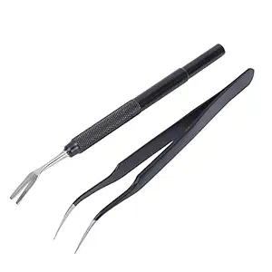 Tick Remover Tools, Ultra?fine Tip Durable Waterproof Completely Remove Ticks Stainless Steel Tick Remover Kit with Removal Fork for Pet for Tick Remover