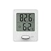 Produktbild Vosarea Mini Digital Hygro-Thermometer Desktop Temperatur Luftfeuchtigkeit Monitor Wecker für Schlafzimmer Wohnzimmer Büro (Weiß)