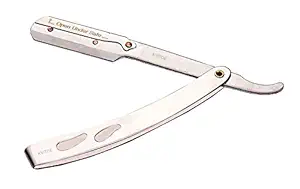 Kvitoe Professional Salon Barber Stainless Steel Folding Shaving Razor For Men And Boys Shaving Razor Color Silver (Stainless Steel Folding Shaving Razor M13)