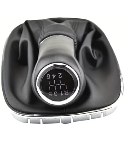 Leva Cambio 6 Marce Per Opel Astra Corsa D Zafira B – Pomello In ABS E Pelle, Nero