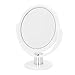 Danielle Creations Swirl Round Vanity Mirror, Alabaster 17 cm