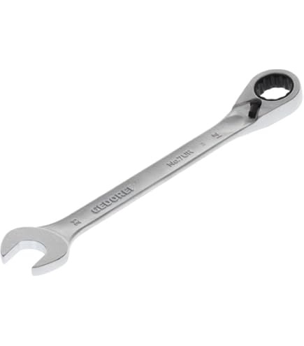 GEDORE Clé Mixte, Taille 21 Mm, Extra Longue, Coudée à 15°, 12