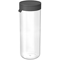 Alfi 2465.218.200 Tarro de cristal (con tapa, gris, 32.0 x 14.0 X 14.0 cm