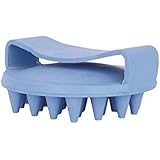 HKM 69406400 Gummistriegel mit Schlaufe 10.5 cm, M, baby blue