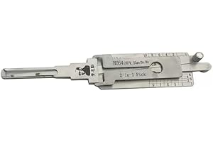 RLOKK Auto LiShi HU64 2 in 1 Lock Pick and Decoder for Car Key Reader Professional Locksmith Tools (HU64)